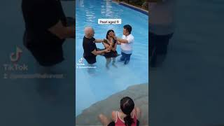Pearl aged 9 Getting baptised #jesus #mission