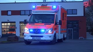 RTW &amp; NEF Feuerwehr Pulheim rücken von neuer Rettungswache aus