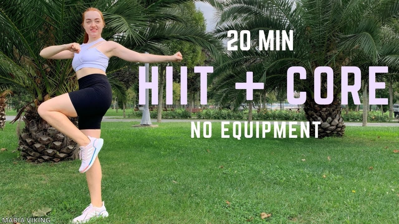 20 min FULL BODY HIIT + ABS & CORE Workout, No Equipment, No Repeat