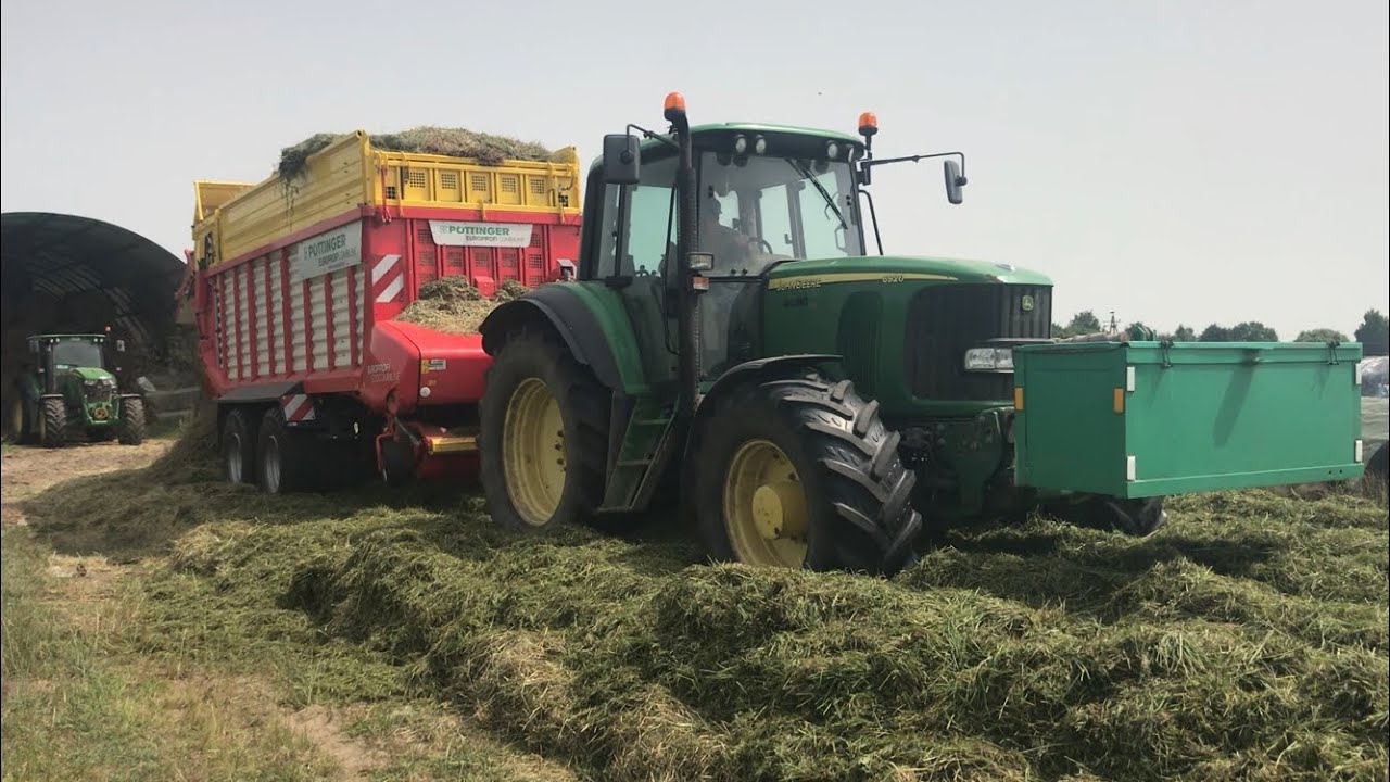 Trawa na kiszonkę 3x John Deere 6920/6100MC/2x pottinger europrofi 5010 combiline/Deutz fahr