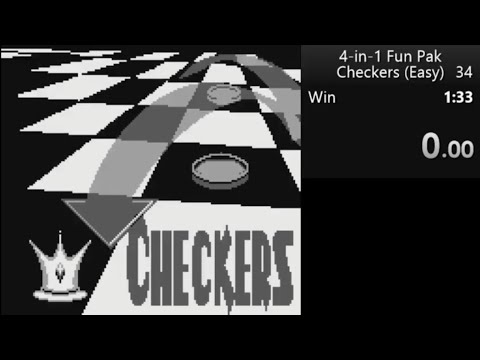 4-in-1 Fun Pak - Checkers (Easy) in 1:31 [WR]