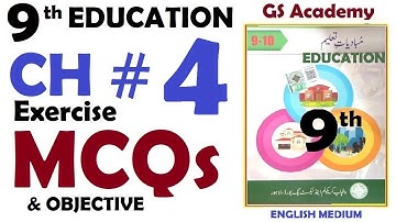 Exercise MCQs & Objective | Chapter 4 | Learning | Class 9 Education | gs academy