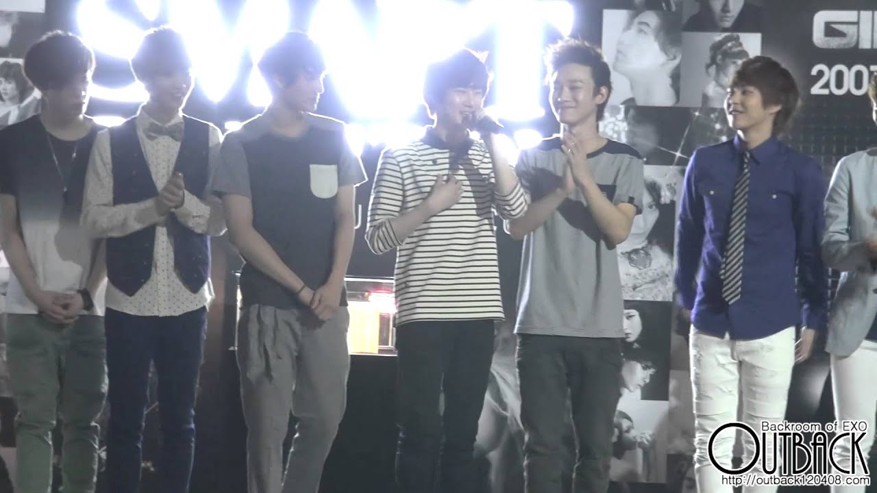 120810 SM ART EXHIBITION EXO 무대 위 인터뷰 1080p