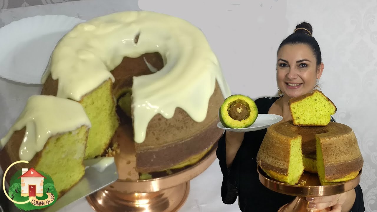 BOLO DE ABACATE - Culinária em Casa