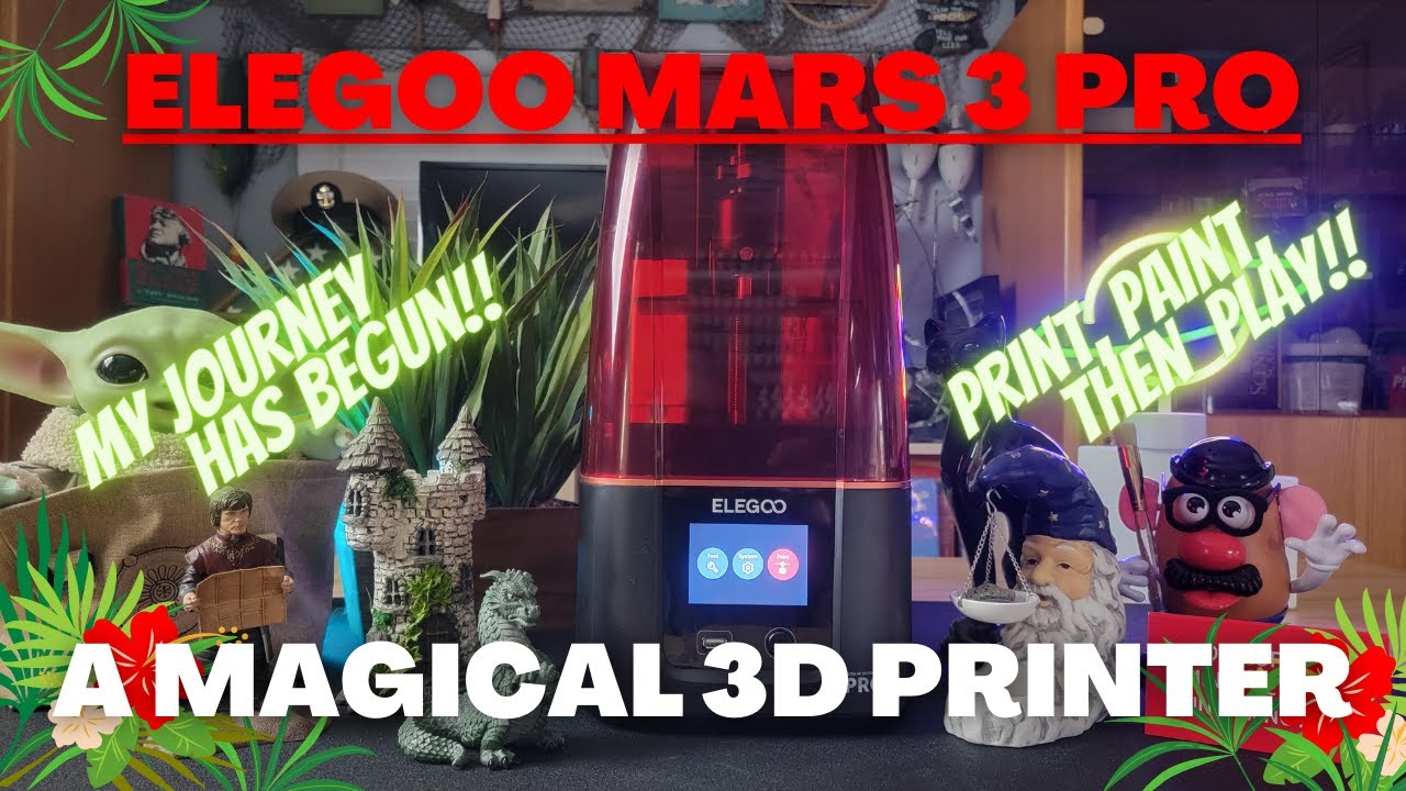 Elegoo Mars 3 Pro Imprimante 3D SLA Résine - Conception 3D Formation