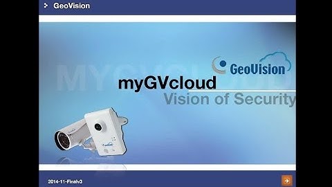 GeoVision - Training Lecture - #34 myGVclould