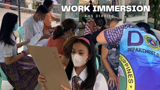 Full shs diaries: WORK IMMERSION OF A SHS STEM STUDENT |Shyla Impreso Update