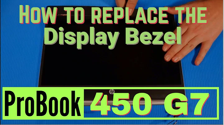 How to replace the Display Bezel for HP ProBook 450 G7 Series Laptop