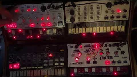 Live Jam with Korg Volca Bass, Keys, Drum and Modular.