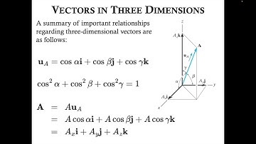 3D Vector Analysis (Part 2)