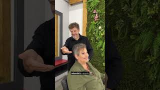 TRANSIÇÃO PARA GRISALHO #transformação #cortecurto #pixiecut #foryou #fy