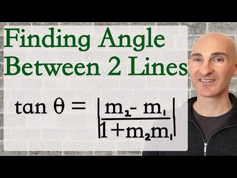Finding Angle Between 2 Lines (Formula)