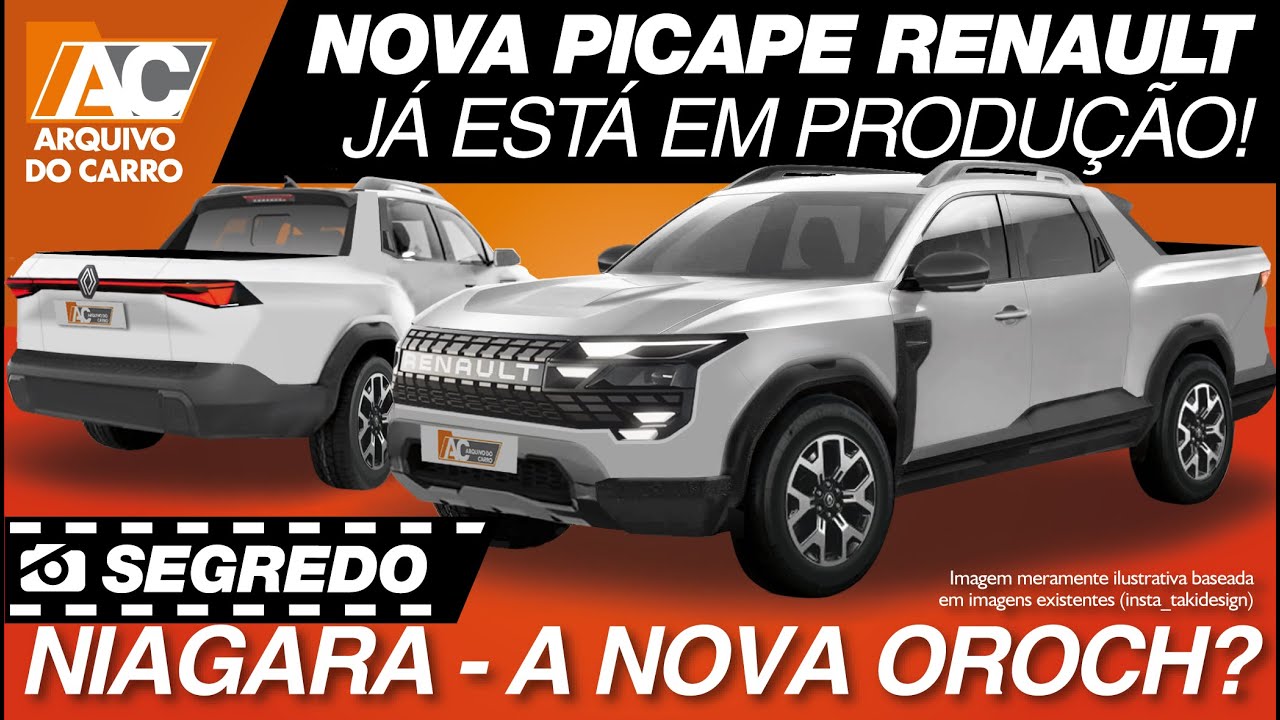 SEGREDO: NOVA PICAPE RENAULT NIAGARA JÁ ESTÁ EM PRODUÇÃO! NOVA OROCH?