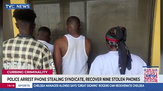 Police Arrest Phone Theft Syndicate, Recover Nine Stolen Items