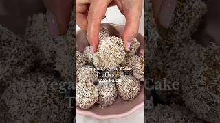 Vegan Carrot Cake Truffles ?#foodie #food #yummy #delicious #recipe #healthyfood