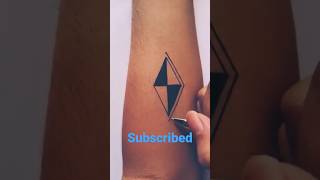 Make Tattoo Tribal Vector On Arm By Pen #tattooed#yt artist bro