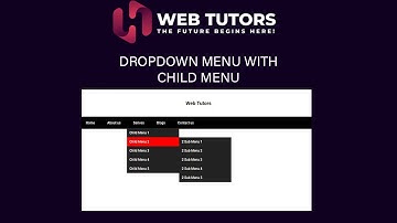 Dropdown Menu with  Third Child Menu (Part 3)| Advance Html Css Tutorial Class 5