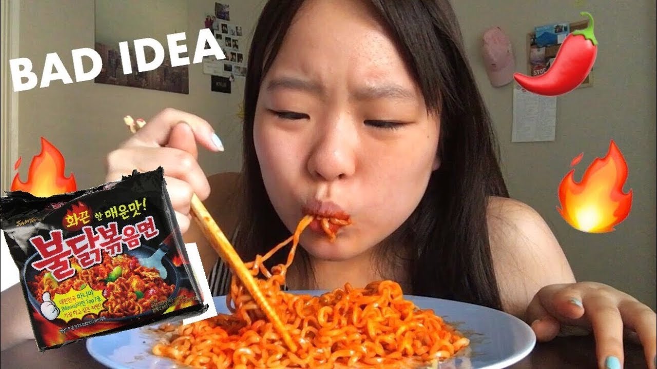 EXTREME SUPER SPICY NOODLE CHALLENGE *I CRIED* - YouTube