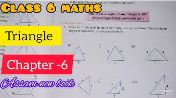 Class 6 maths chapter 6/triangle 📐 ( ত্ৰিভূজ ) Assam new book 📚 / understanding Elementary shapes