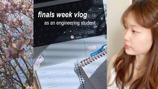 busy finals season as an engineering student .☘︎ | productivity & study vlog, side questing