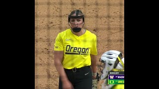 Oregon Incredible Double Play vs. Washington | Big Ten Softball