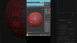 Quick selection of every second polygon in 3Ds Max #shorts #3dsmax #tips #modelingtips #selection