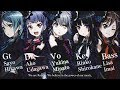 Introducing Roselia from BanG Dream! Girls Band Party!