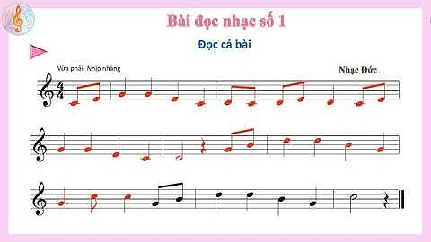 BÀI ĐỌC NHẠC SỐ 1 (Ghép cả bài) - CHỦ ĐỀ 1 - LỚP 7