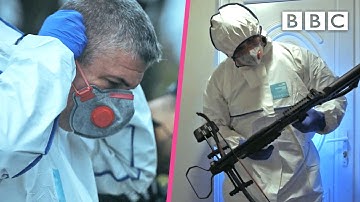 Forensic investigators uncover crossbows in a complex crime scene – BBC