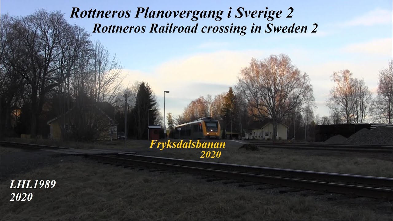 Rottneros Planovergang i Sverige 2 / Rottneros Railroad crossing in Sweden 2