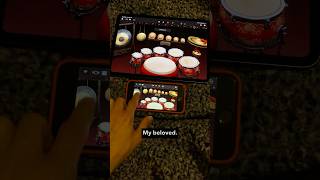 GarageBand Brings Me Peace &amp; Joy 🧘‍♂️ Chinese Drum Kit on iPhone SE 2nd Gen &amp; iPad Pro M5