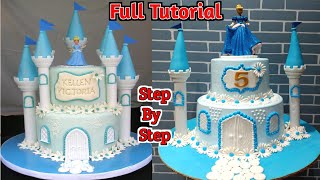 How To Make Castle Cake | Frozen Princess Castle Cake | Disney Princess Birthday Cake