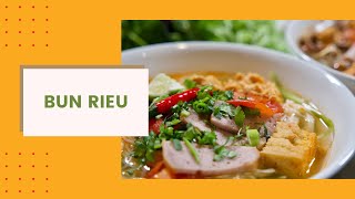 Authentic Bun Rieu Cua (Vietnamese crab noodle soup)