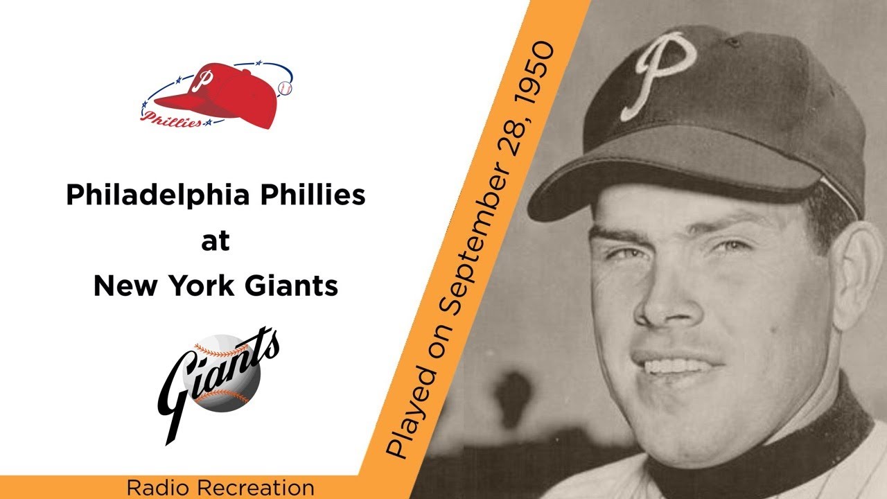 Robin Roberts And The Whiz Kids Collapse, Phillies at New York Giants, Sept. 28, 1950 (Recreation)