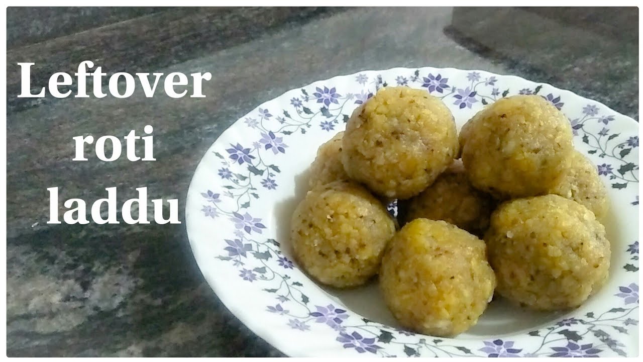 Leftover roti ladoo l leftover roti recipe l cook with sudha - YouTube