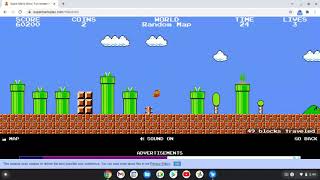 playing super Mario bros random map generation.