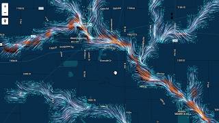 Flow Visualization on Google Maps Net Worth