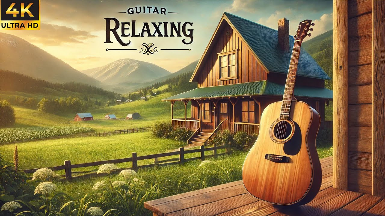 America Standard Classical instrumental guitar music Hit song with sightseeing Nature heal your mind