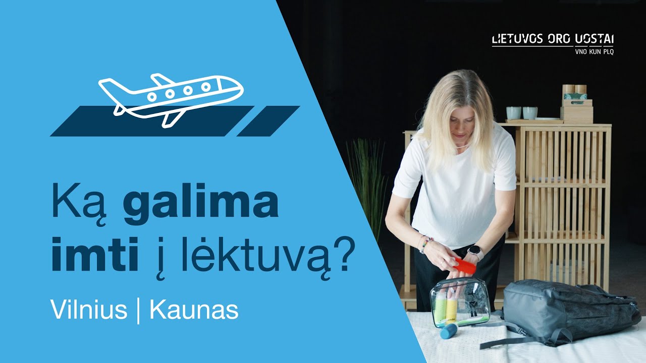 Pasiruošimas aviacinio saugumo patikrai Vilniaus ir Kauno oro uoste