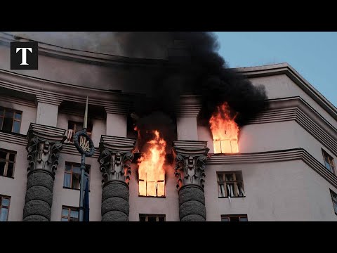 Russian Strike Hits Kyiv Government Building For The First Time