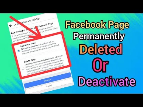 Facebook Page Permanently Deleted || How To FB Page Delete Or ...