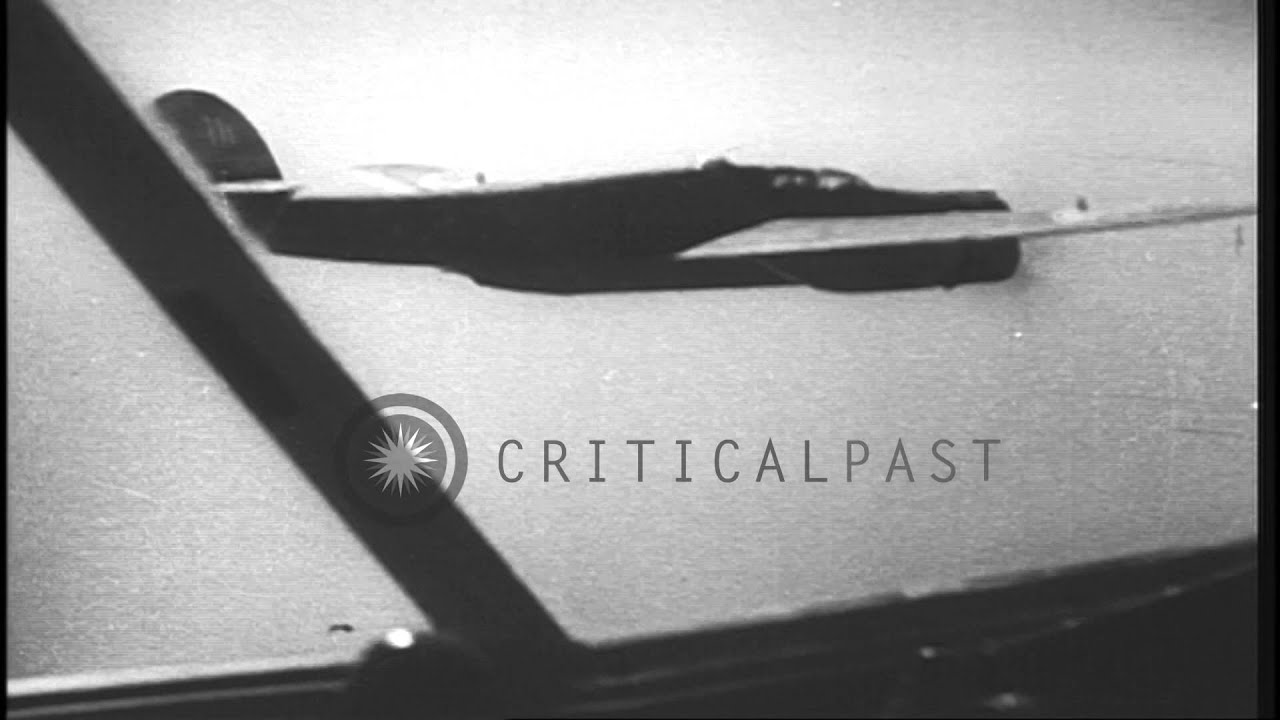 Italian raiding bombers attack the seaport of Haifa, a vital oil shipping center....HD Stock Footage