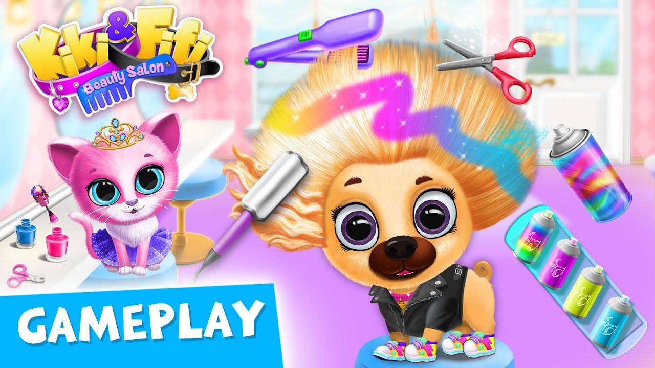 Fashion Salon for Cats 🎉 Kiki & Fifi Pet Beauty Salon Gameplay ✨ TutoTOONS