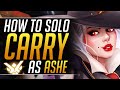 How to be a PERFECT ASHE and SOLO CARRY: HUGE Grandmaster DPS Tips - Overwatch Pro Guide