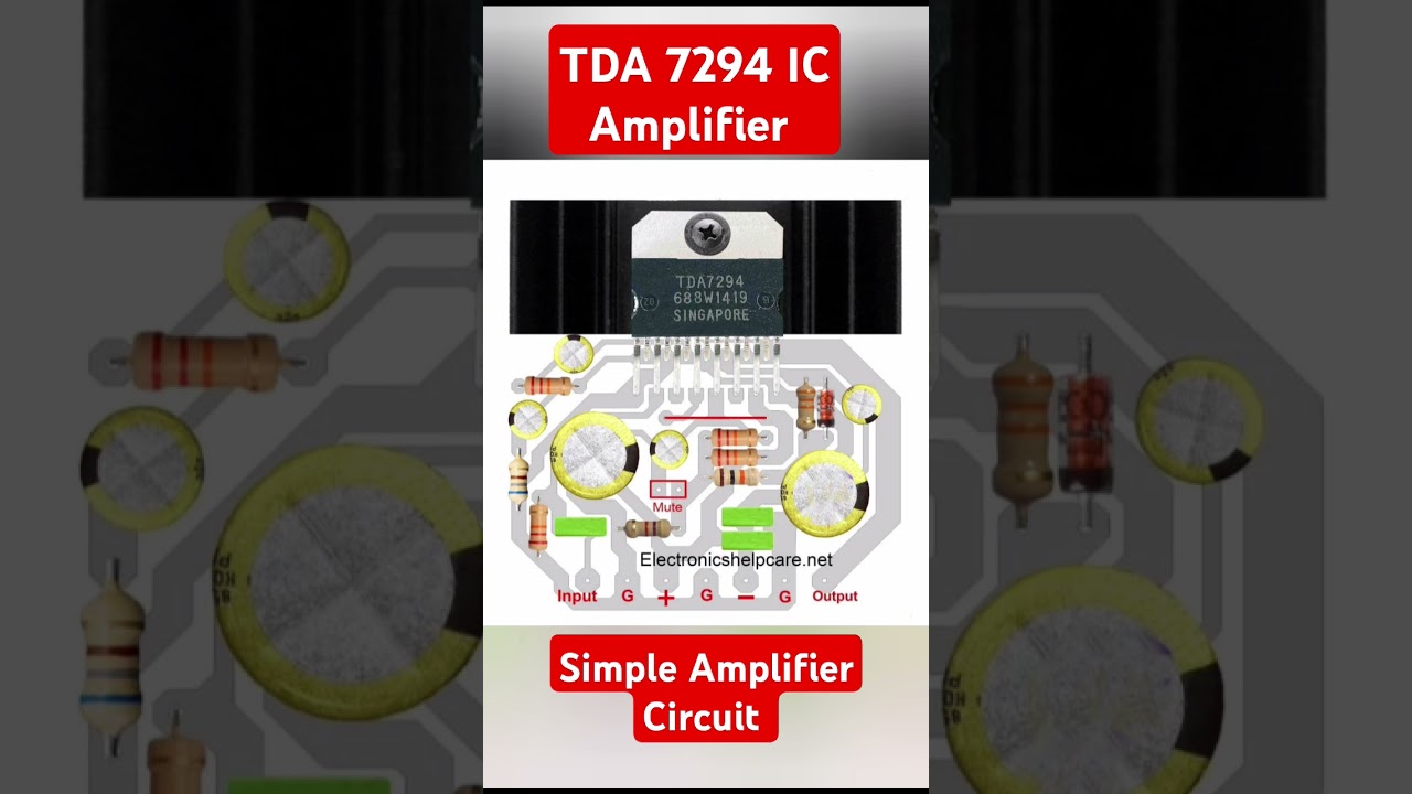 Simple audio amplifier circuit 