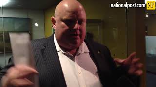 Rob Ford says tumour has slowed but not shrunk