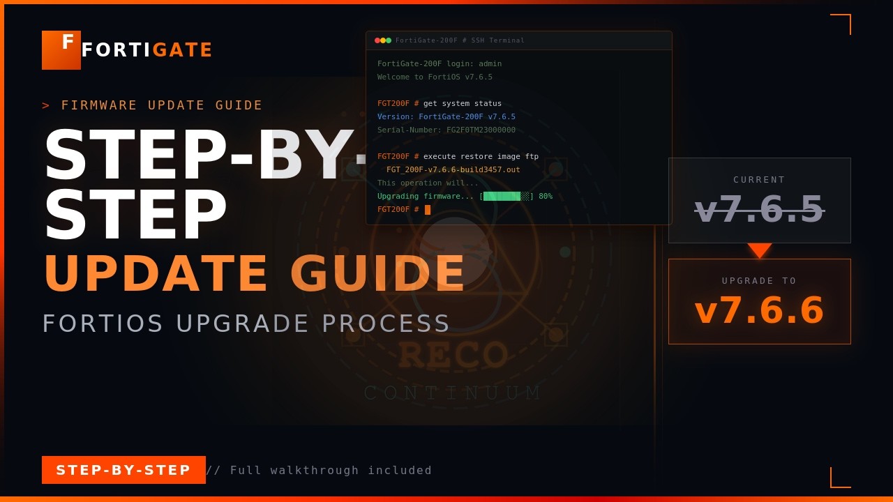 Latest Fortios Version FortiGate Firmware Update 2026 – Step-by-Step Guide (FortiOS 7.6) - YouTube