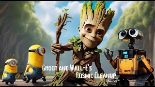 Minions help | Groot and Wall-E comic cleaning Ep - 2 by Kaira | bedtime stories