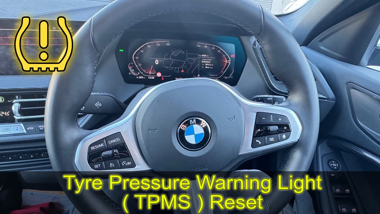 2024 BMW 1 SERIES tyre pressure warning reset - YouTube
