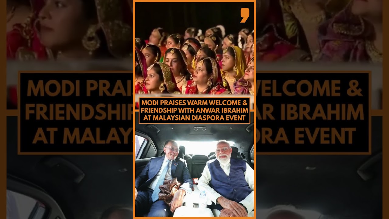 PM Modi Thanks Anwar Ibrahim at Indian Diaspora Event in Malaysia | Friendship on Display | News9